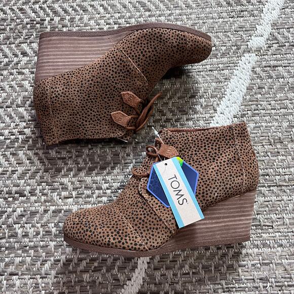 Toms Womens Kala Wedge Boot Sz 7.5 - Picture 1 of 6